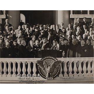 Franklin D. Roosevelt Oversized Multi-Signed Inauguration Photograph