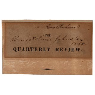 James Buchanan and Harriet Lane Johnston Signatures