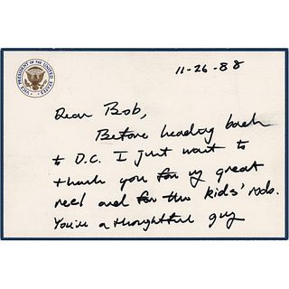 George Bush Autograph Letter Signed as Vice President