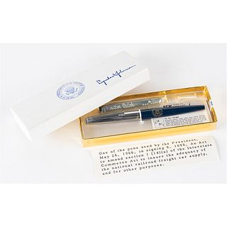 Lyndon B. Johnson Bill Signing Pen