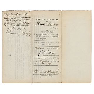 William McKinley Document Signed