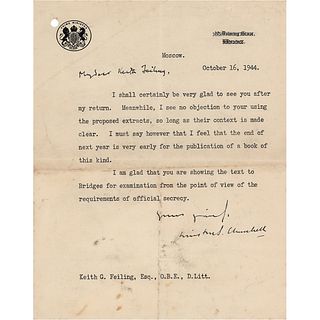 Winston Churchill Typed Letter Signed