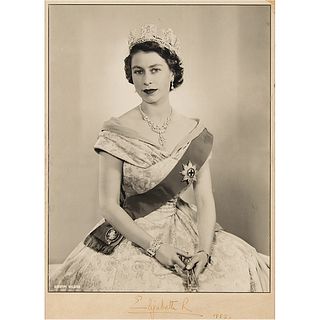 Queen Elizabeth II Oversized Signed Photograph