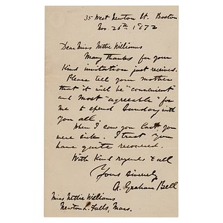 Alexander Graham Bell Autograph Letter Signed