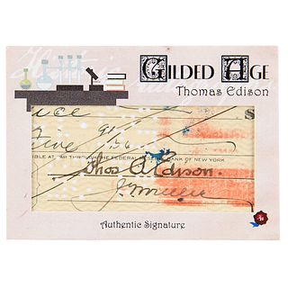 Thomas Edison Signature in Trading Card