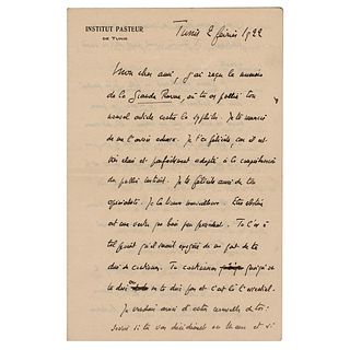 Charles Nicolle Autograph Letter Signed