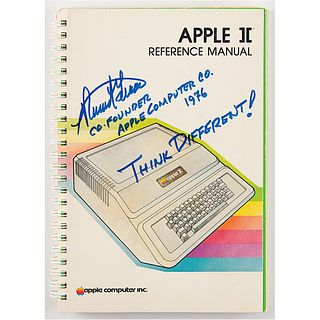 Apple: Ronald Wayne Signed Apple II Manual