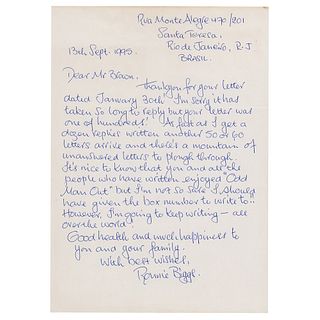 Ronnie Biggs Autograph Letter Signed