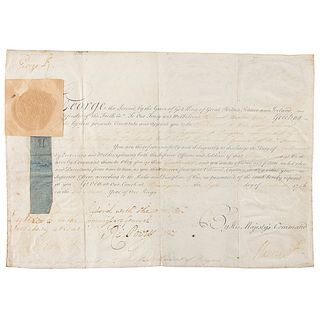 King George II Document Signed
