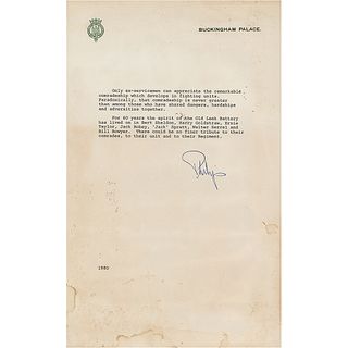 Prince Philip Document Signed