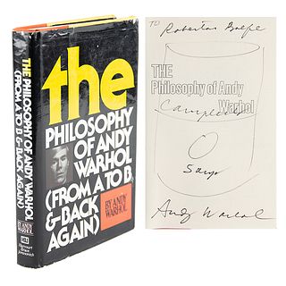 Andy Warhol Signed Sketch in Book
