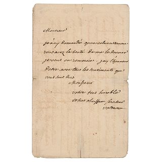 Voltaire Autograph Letter Signed