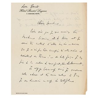 Jean Genet Autograph Letter Signed