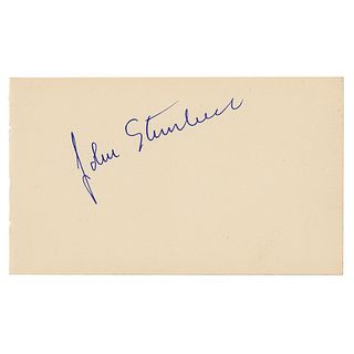 John Steinbeck Signature