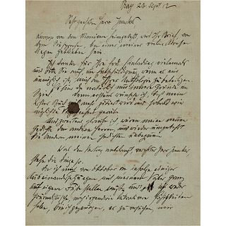 Franz Werfel Autograph Letter Signed