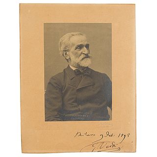 Guiseppe Verdi Signed Photograph (Dated to Falstaff Premiere)