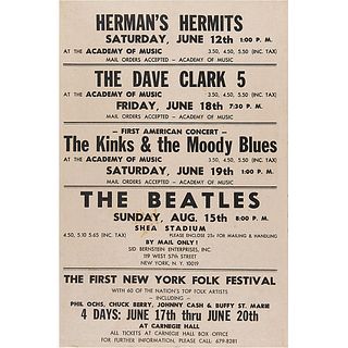 Beatles 1965 Shea Stadium Poster
