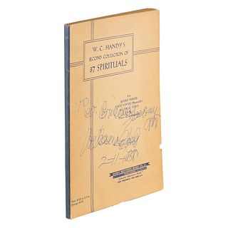 W. C. Handy Signed Book