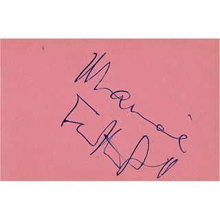 Marianne Faithfull Signature