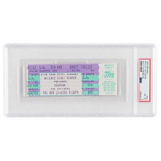 Nirvana 1993 Wallace Civic Center (Fitchburg) Concert Ticket - PSA NM-MT 8