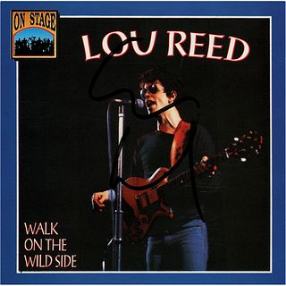 Lou Reed Signed CD Booklet