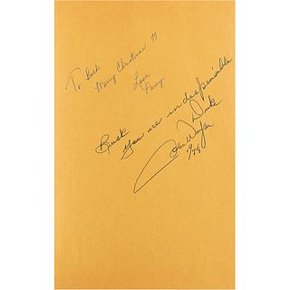 John Wayne Signed Book