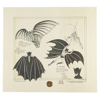 Bob Kane Signed Batman Print