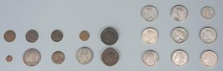 Grouping of American & International Coins, 19 total