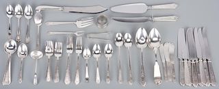 Lunt "Mary II" Sterling Flatware, 67 pcs incl. serving
