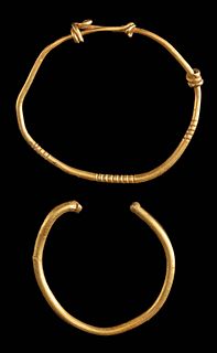 Ancient Roman Gold Hoop Earrings