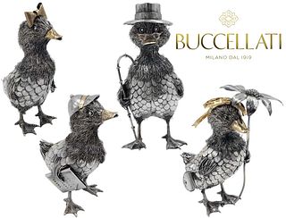 Group Lot, Buccellati Family Of Ducks Sterling Silver (470 grams)