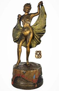 Cold Painted Bronze Bergman Bronze Gypsy Dancer
