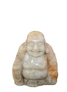 Stone Small Hotei Happy Buddha Statue