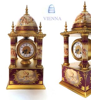 Large 19th C. Royal Vienna Austrian Clock