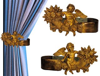 19th C. French Figural Bronze Curtain Tie Hook
