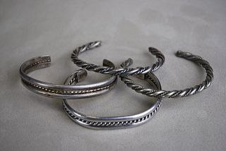 Vintage Sterling Silver Cuff Bracelet Collection