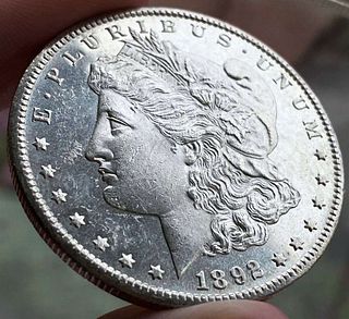 1892-CC Morgan Silver Dollar MS63 PL