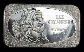 1974 The Buccaneers 1 ozt .999 Silver Bar