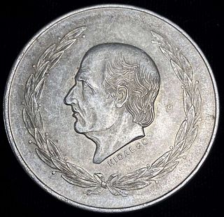 1953 Mexico .720 Silver Cinco Pesos .643 oz ASW