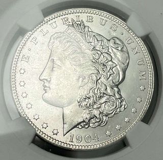 1904-O Morgan Silver Dollar NGC MS62