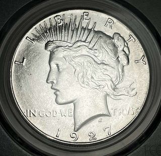 1927 Peace Silver Dollar PCGS MS62