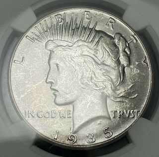 1935 Peace Silver Dollar NGC MS63