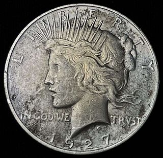 1927-D Peace Silver Dollar XF
