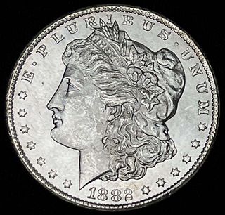 1882-CC Morgan Silver Dollar MS63 