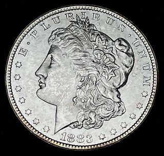 1883-CC Morgan Silver Dollar MS63 