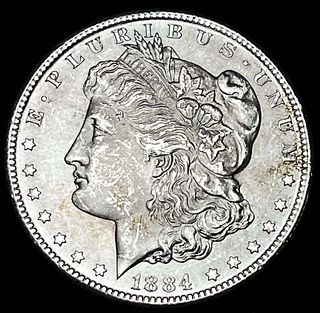 1884-CC Morgan Silver Dollar MS63 