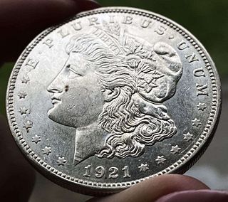 1921-D Morgan Silver Dollar MS63 PL