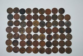 One/1 Un Centavo Mexico~ Mexican Coins Collection~ Various Dates~ 68 Coins