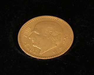1907 Mexico 10 Pesos Gold Coin