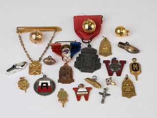 Vintage Collection of Lapel & Pin-back Pins~ University of Wisconsin & High School